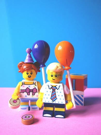 Lego image representing children's writing tips for businesses
